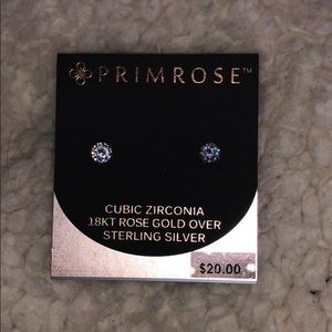 Sterling Silver Rose Gold Earrings